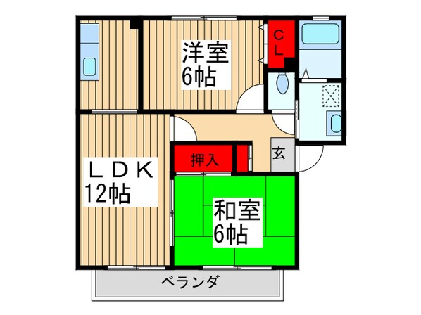 グランドハイツの物件間取画像